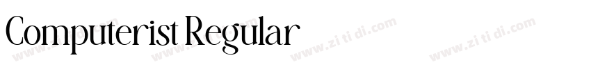Computerist Regular字体转换 Computerist Regular字体转换